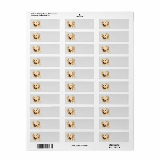Labrador Address Labels (Vorne)