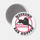 Labrador Agility Weekend Bar Hopper Magnet (Vorderseite/Rückseite)