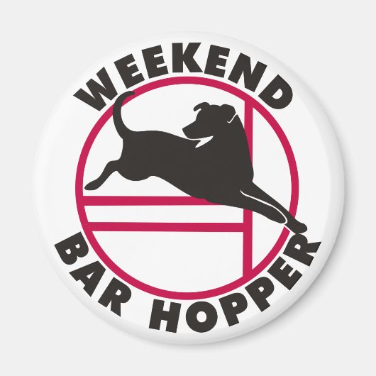 Labrador Agility Weekend Bar Hopper Magnet (Vorne)