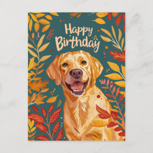 Labrador Alles Gute zum Geburtstag Postkarte