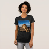 Labrador am Strand T-Shirt (Vorne ganz)