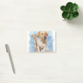 Labrador am Strand Wasserfarbe Post-it Klebezettel (Büro)