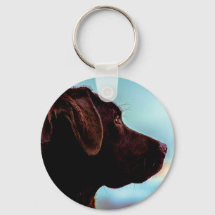 Labrador an der Dämmerung Schlüsselanhänger