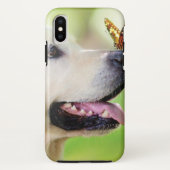 Labrador And Butterfly Throw Pillow Case-Mate iPhone Hülle (Rückseite)