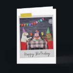 Labrador and Cat Funny Birthday Card Karte<br><div class="desc">Mit diesem skurrilen und unterhaltsamen Design wird der Geburtstag jedes Katzen- und Hundefreundes gemildert!</div>