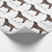 Labrador-Aquarelldesign Geschenkpapier (Ecke)