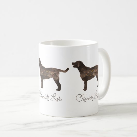 Labrador-Aquarelldesign Kaffeetasse (VorderseiteRechts)