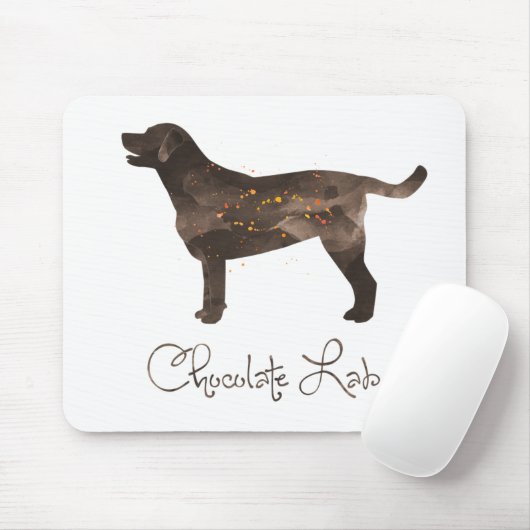 Labrador-Aquarelldesign Mousepad (Mit Mouse)