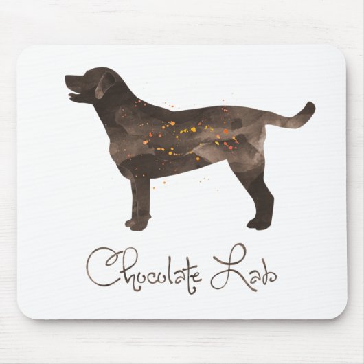 Labrador-Aquarelldesign Mousepad (Vorne)