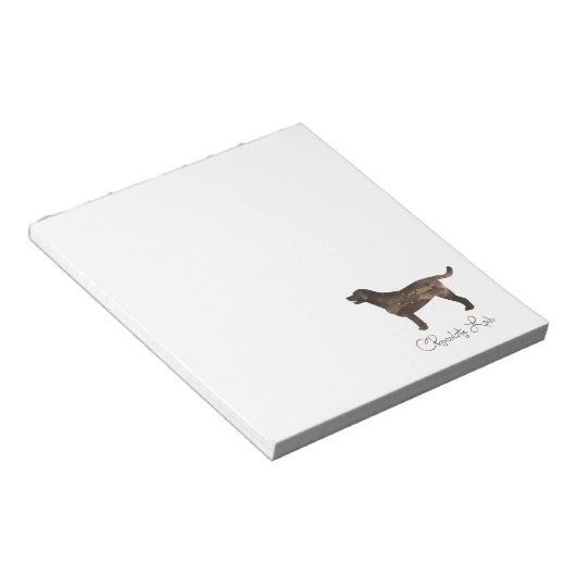 Labrador-Aquarelldesign Notizblock (angewinkelt)