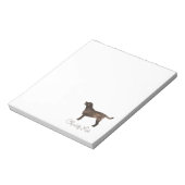 Labrador-Aquarelldesign Notizblock (Rotiert)