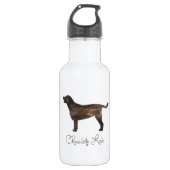 Labrador-Aquarelldesign Trinkflasche (Vorderseite)