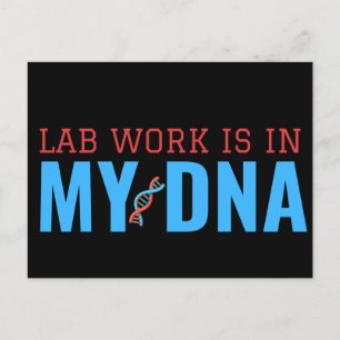 LABRADOR ARBEIT IST IN MEINER DNA POSTKARTE