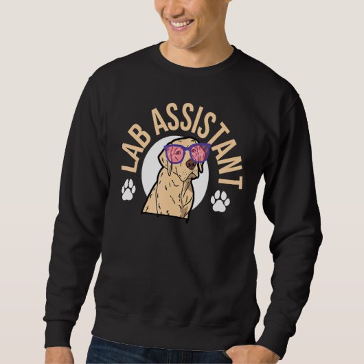 Labrador Assistant Labrador Retriever Dog Labrador Sweatshirt (Vorderseite)