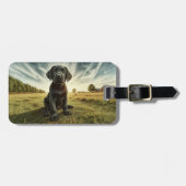 Labrador auf einem benutzerdefinierten Gepäckanhän Gepäckanhänger (Vorderseite horizontal)