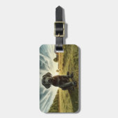 Labrador auf einem benutzerdefinierten Gepäckanhän Gepäckanhänger (Vorderseite vertikal)