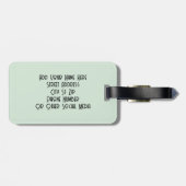 Labrador auf einem benutzerdefinierten Gepäckanhän Gepäckanhänger (Rückseite horizontal)