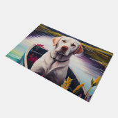 Labrador auf einem Paddle: Ein Landschaftliches Ab Fußmatte (Schrägansicht)