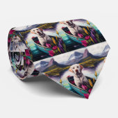 Labrador auf einem Paddle: Ein Landschaftliches Ab Krawatte (Gerollt)