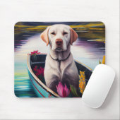 Labrador auf einem Paddle: Ein Landschaftliches Ab Mousepad (Mit Mouse)