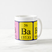 Labrador Babe Tasse für die periodische Tabellenbe (VorderseiteRechts)