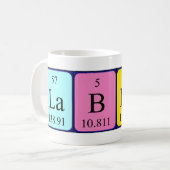 Labrador Babe Tasse für die periodische Tabellenbe (Vorderseite Links)