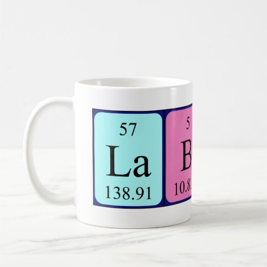 Labrador Babe Tasse für die periodische Tabellenbe (Links)