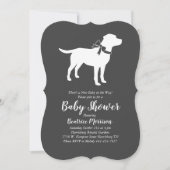 Labrador Baby Shower Gender Neutral Labrador Einladung (Vorderseite)