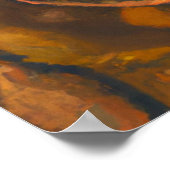 Labrador bei Blume Poster (Ecke)