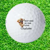 Labrador Best Dad Gift  Golfball