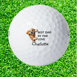 Labrador Best Dad Gift  Golfball