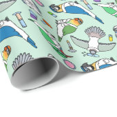 Labrador Birds - Ornithologie Geschenkpapier (Rolleneckpunkt)