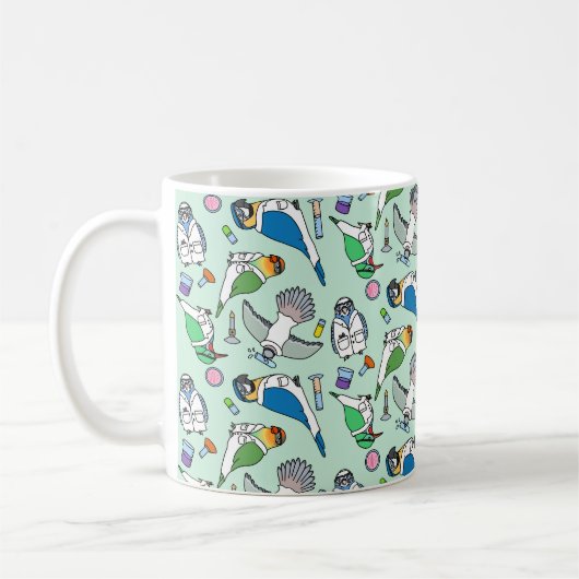 Labrador Birds - Ornithologie Kaffeetasse (Links)