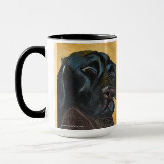 Labrador Black Sleeping | Zwei-Tonen-Tasse, 15 oz Tasse