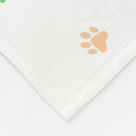 Labrador Blanket - Minimal Pastel Green Gift Fleecedecke (Ecke)