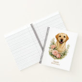 Labrador-Blumenporträt Notizblock (Innenseite)