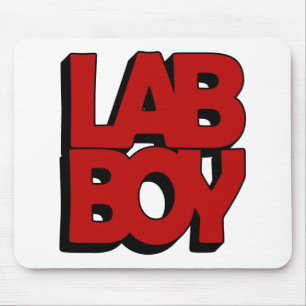 LABRADOR BOY BIG RED LABORATORY MOUSEPAD