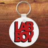 LABRADOR BOY BIG RED LABORATORY SCHLÜSSELANHÄNGER (Vorderseite)