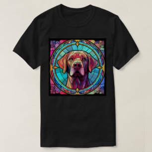 Labrador-Buntglas-Kunst T-Shirt