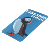 Labrador Canada Puffin Vintage Reiseposter Magnet (Linke Seite)