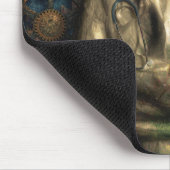 Labrador Cat Steampunk Mousepad (Ecke)