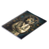 Labrador Cat Steampunk Notizblock (Linke Seite)