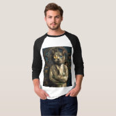 Labrador Cat Steampunk T - Shirt (Vorne ganz)