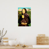 Labrador (Chcolate) - Mona Lisa Poster (Küche)
