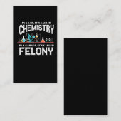 Labrador Chemie Lehrer Garage Felony Crime Chemist Visitenkarte (Vorne/Hinten)
