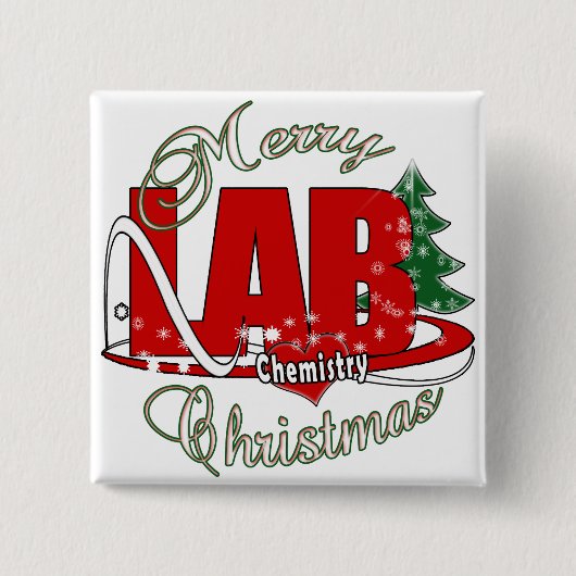 LABRADOR CHEMISTRY CHRISTMAS BUTTON (Vorderseite)