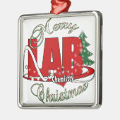 Labrador CHEMISTRY CHRISTMAS Ornament Aus Metall (Links)