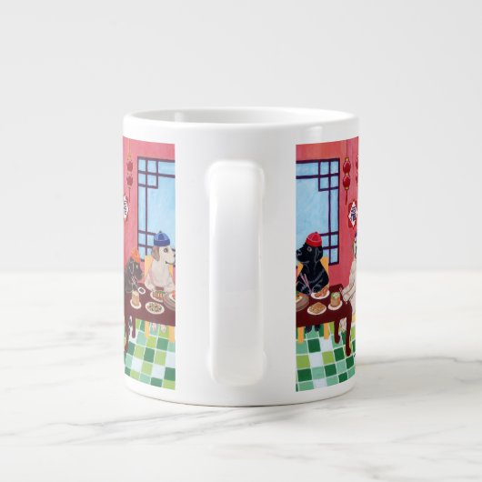 Labrador-Chinese-Restaurant Jumbo-Tasse (Rückseite)