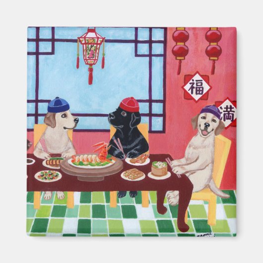Labrador Chinese Restaurant Magnet (Vorne)