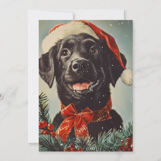 Labrador Christmas Feiertagskarte (Vorderseite)